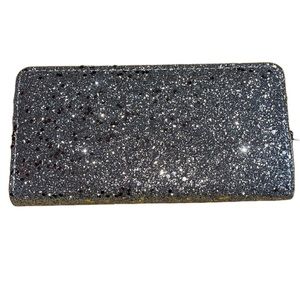 Riah Fashion Silver Glitter Wallet